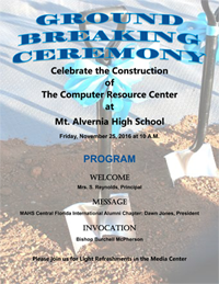 MAHS ground breaking ceremony